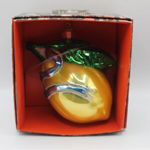 John Derian Vibrant Lemon Glass Ornament